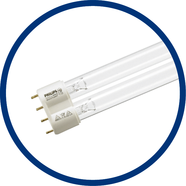Εικόνα λαμπτήρα απολύμανσης με UV-C